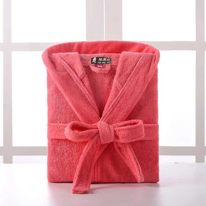 Hooded Bathrobe Men 100% Cotton Long Terry Towel Big and Tall Towel Bathrobe Male Terry Cloth Bath Robe Sleeping Dressing GownXJ241018
