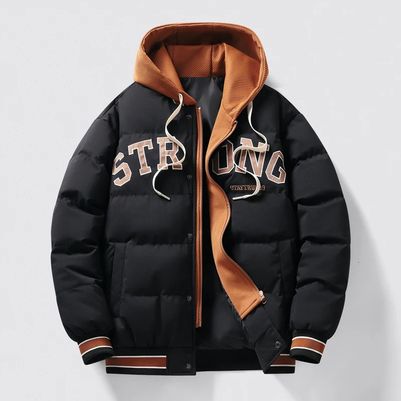 Hooded Winter Jacket Warm Wool Liner Man Jackets Coats Outwear Snow Windbreaker Male Parka Overcoats Fur Collar Men 241010