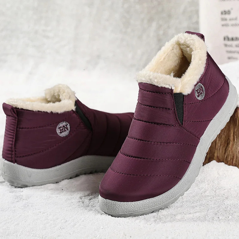 Womens boots warm fur winter boots womens waterproof snow boots ankle Bottas Mujer winter shoes womens winter boots 241018