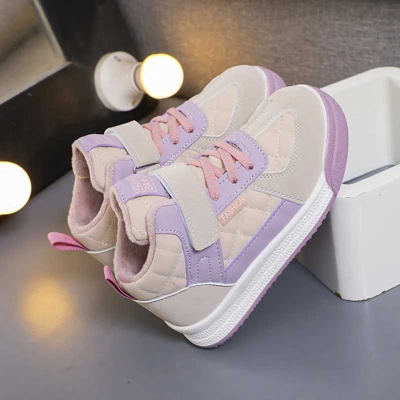 Athletic Outdoor Childrens sports shoes winter warm walking shoes childrens casual sports shoes H241019