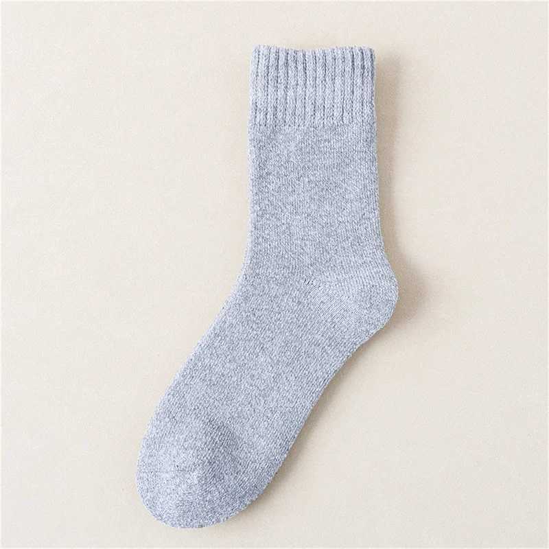 Men Super Thick Solid Sock Striped Wool Socks Against Cold Snow Winter Warm SockXJ241019