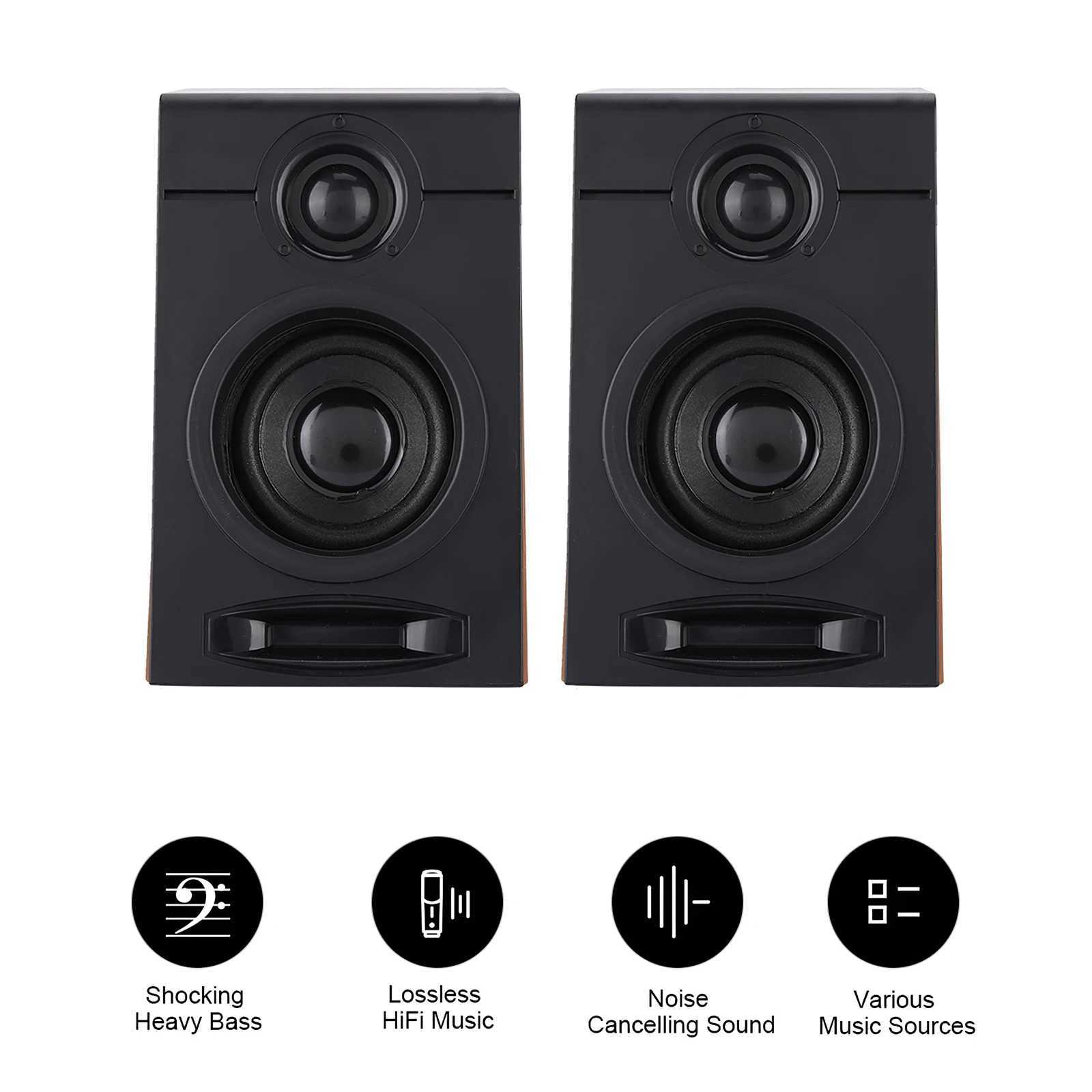 Loudspeaker box 2 Pack Computer Bass Speaker USB Wired Multimedia Speakers PC Gaming Supply Sound Box for Household Studio Shop Z241019