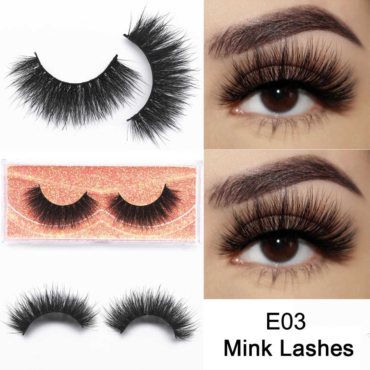 Thick Dramatic 3D Mink Lashes Cruelty-free Mink Eyelashes Mink Lashes Makeup False Eyelash Reusable Mink Eyelashes Fake EyelashXJ241019