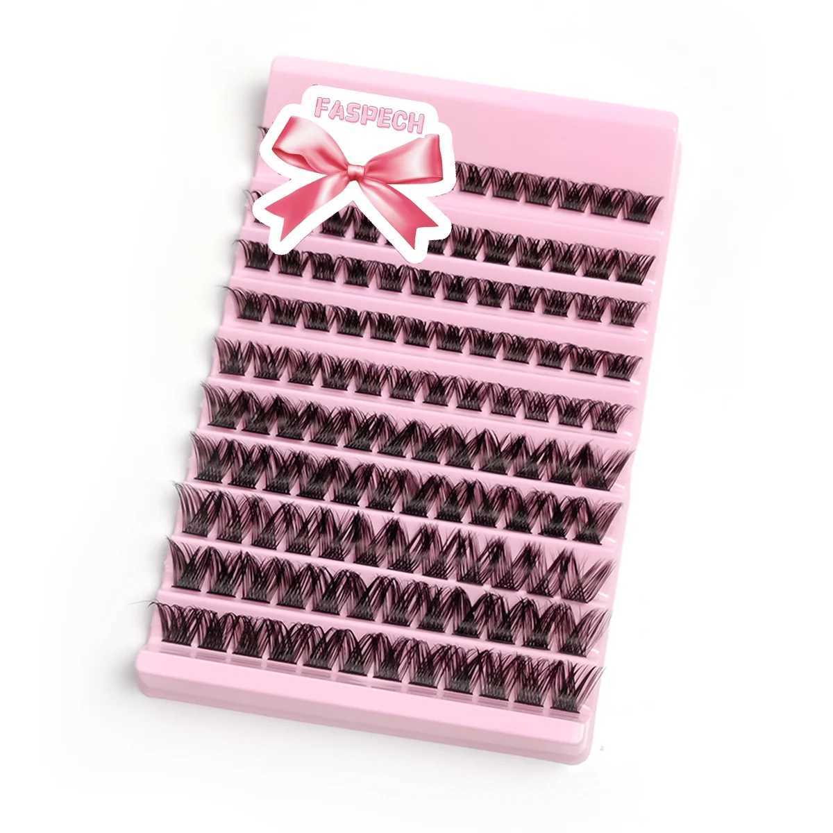 120pcs Cluster False Eyeashes DIY Individual Lashes Wispy Fluffy Thin Band Wide Stem Lash Clusters Lash Extension Kit for MakeupXJ241019