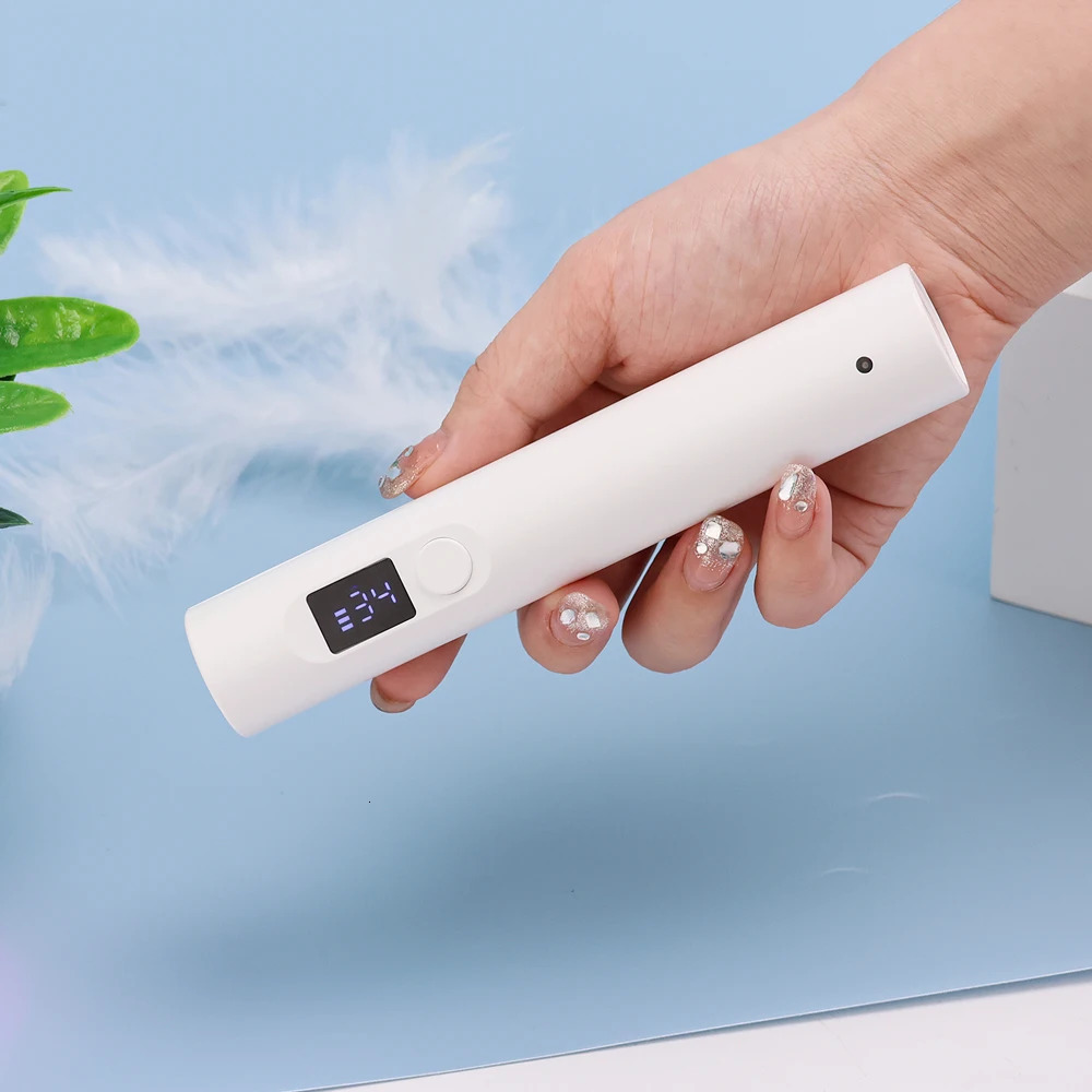 9W touch sensor mini flash LED nail dryer charging Uv LED nail lamp for acrylic gel nail technology for salon 241018