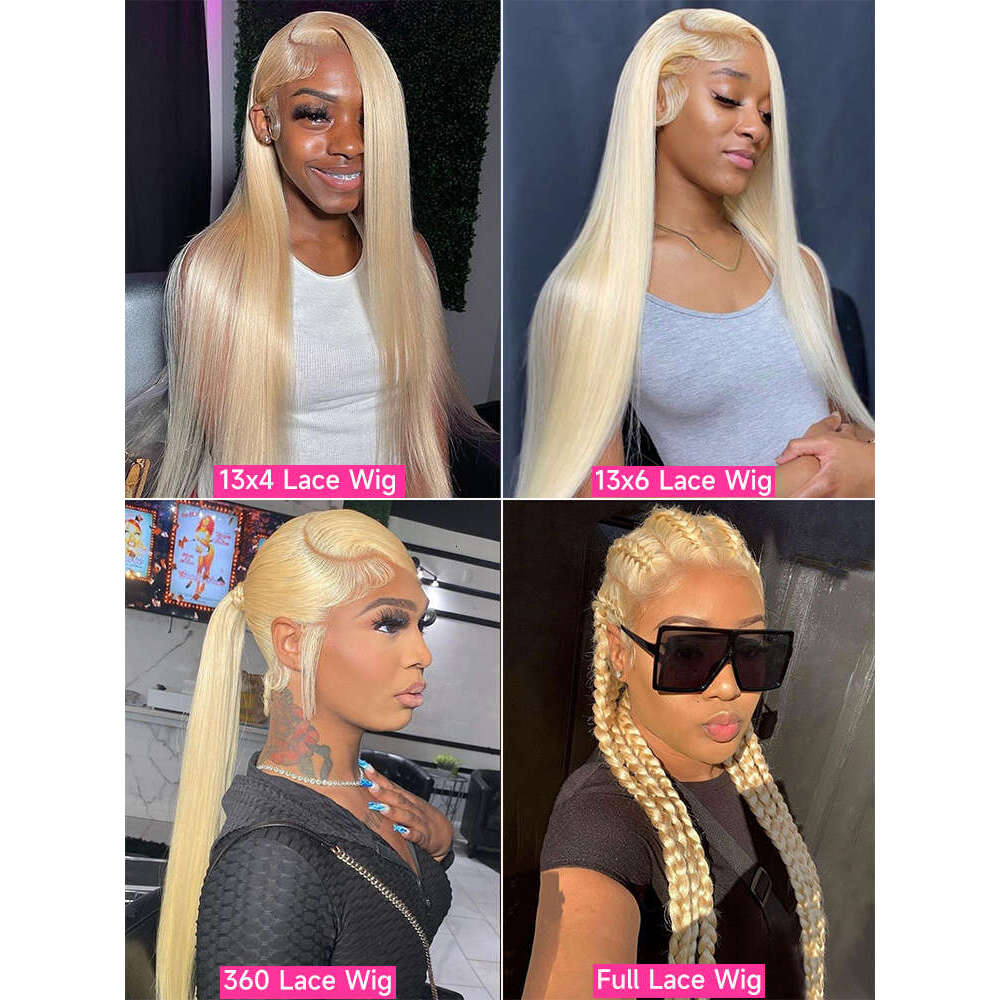 613 HD Frontal Wig 13x4 13x6 360 Full Transparent Honey Blonde Brazilian Straight Lace Front Human Hair Wigs for Women
