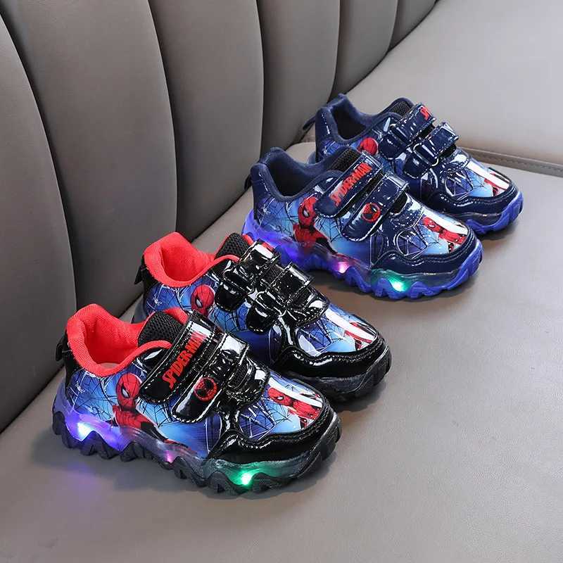Athletic Outdoor Shiny leather surface boys anti slip sports shoes childrens trend cartoon shoes new H241019
