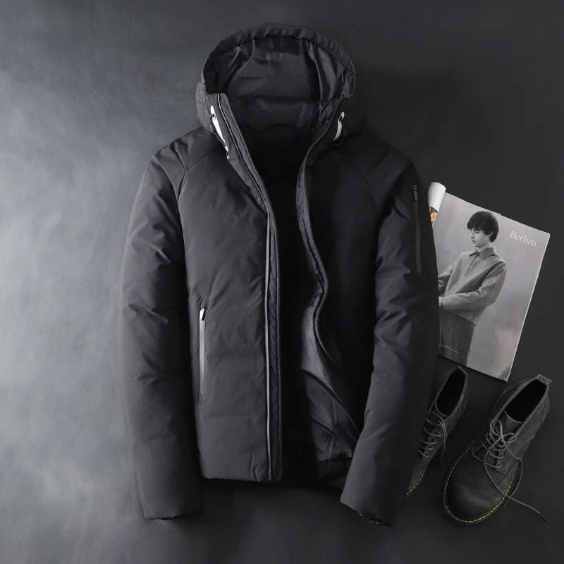 Hot Sale Windproof Jackets Men Warm Hooded Winter Outerwear High Quality Smart Casual White Down Coats Male Padded Jacket