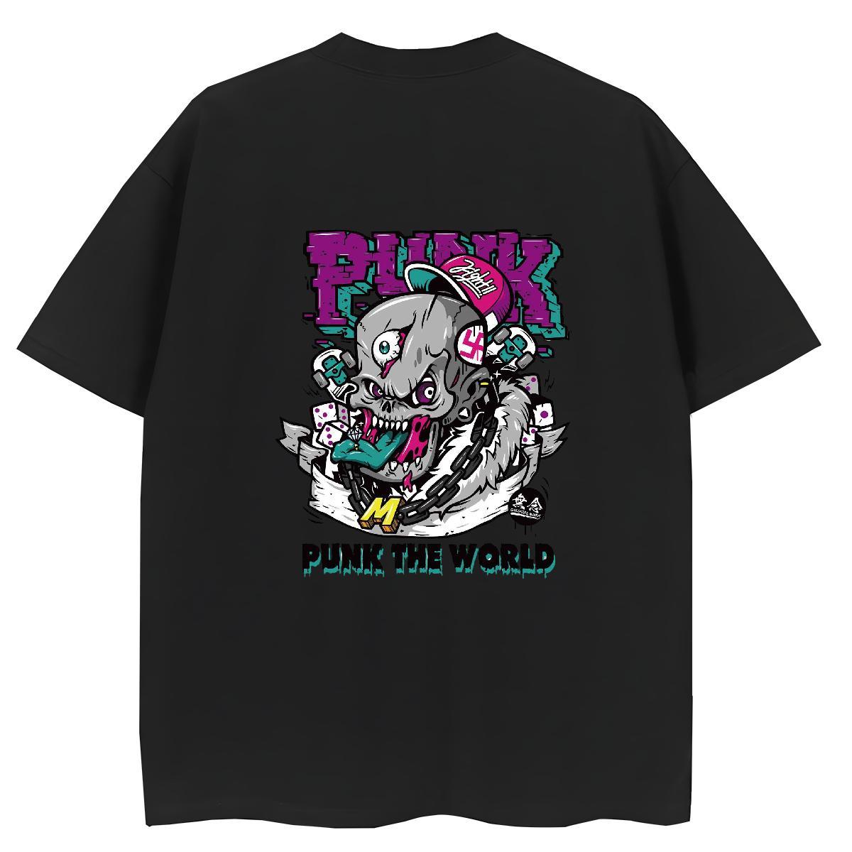 2024 Designer T-Shirts 100% Cotton 230g O Neck Short Sleeves Daily Outfit skull Unisex Tshirts Loose DIY Logo Top Tees