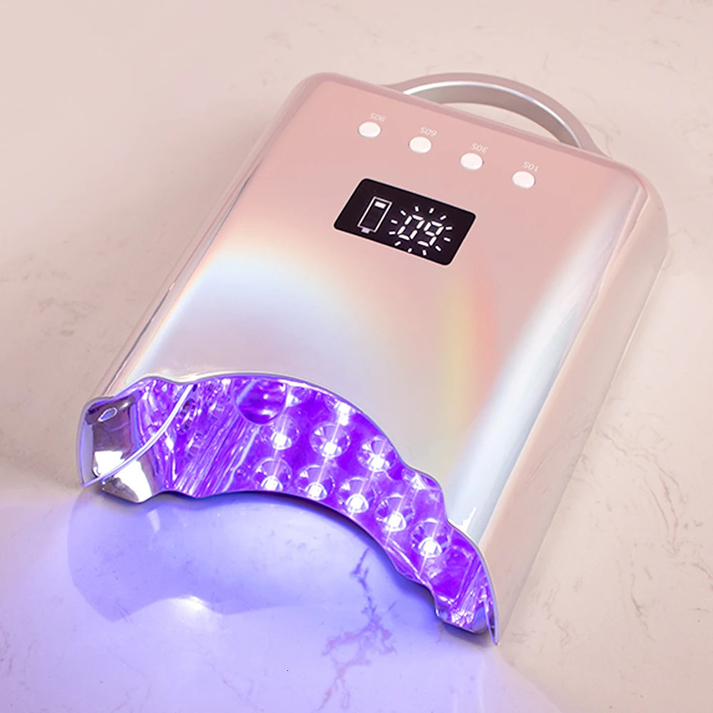 Pro cordless 78W UV LED nail lamp Manual rechargeable battery nail dryer for curing gel polishing lamp Wireless LED 241018