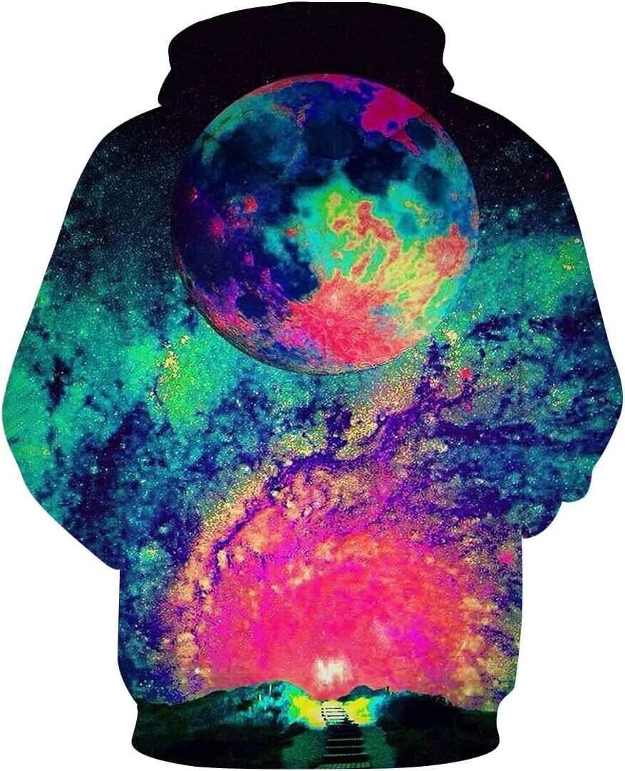 Hoodie for Mens Womens Mens Mushroom Hoodie 3D Tie Dye Sweatshirt Pullover Hoody Graphic Hoodies sweatshirt Pullover Long Sleeve breathable