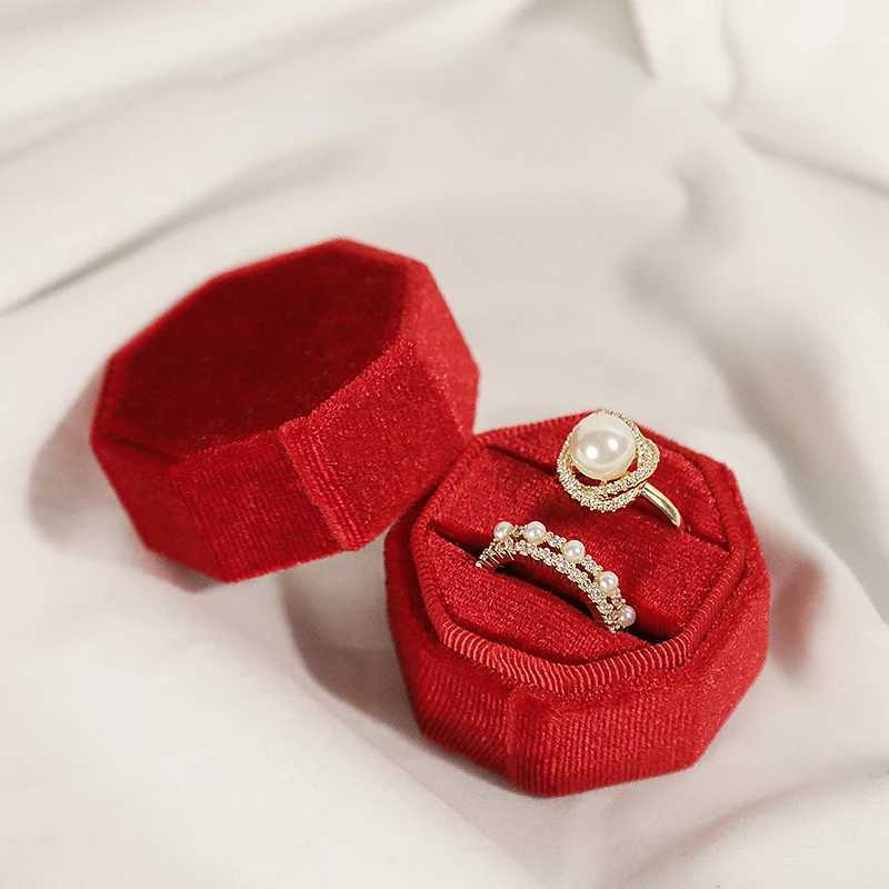 Korean Velvet Jewel Box Diamond Ring Earring Box Jewelry Storage Container Multi color Recommended Ring Box Wholesale W241019