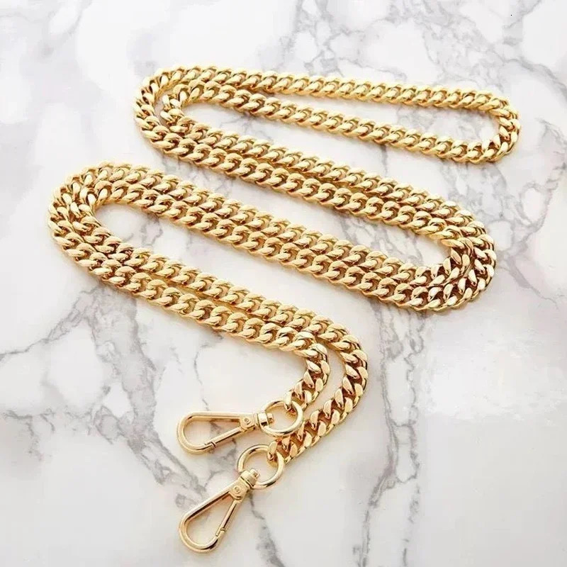 120cm Metal Aluminum Bag Chain Replacement Parts Accessories for HandWoven Shoulder Handbag DIY Handmade Detachable Straps 241017