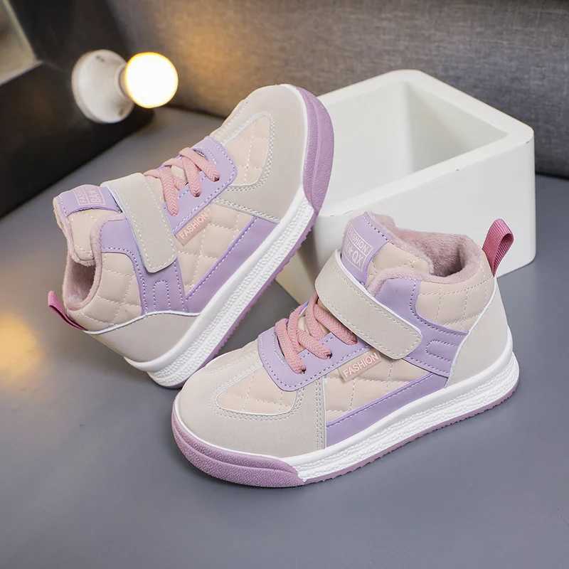 Athletic Outdoor Childrens sports shoes winter warm walking shoes childrens casual sports shoes H241019