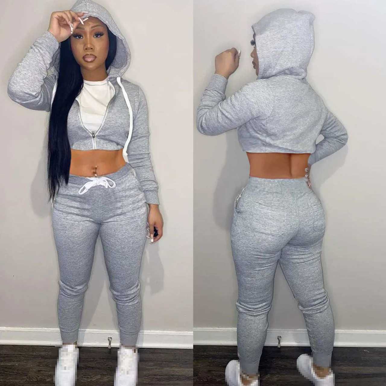 Women's Two Piece Pants two piece set fall clothes for women 2 piece set women outfits long slve pants sets pants suits tracksuits sweatsuits fem
