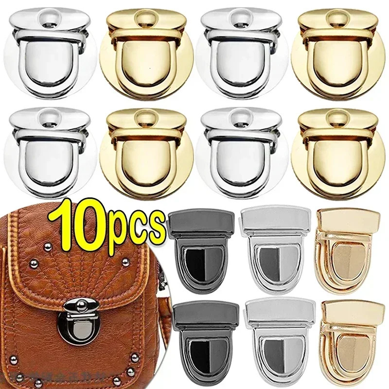 510pcs Metal Locks Bag Clasp Catch Buckles for Handbags Purse Tote Clres Snap Clasps DIY Craft Hardware Case Accessories 241017
