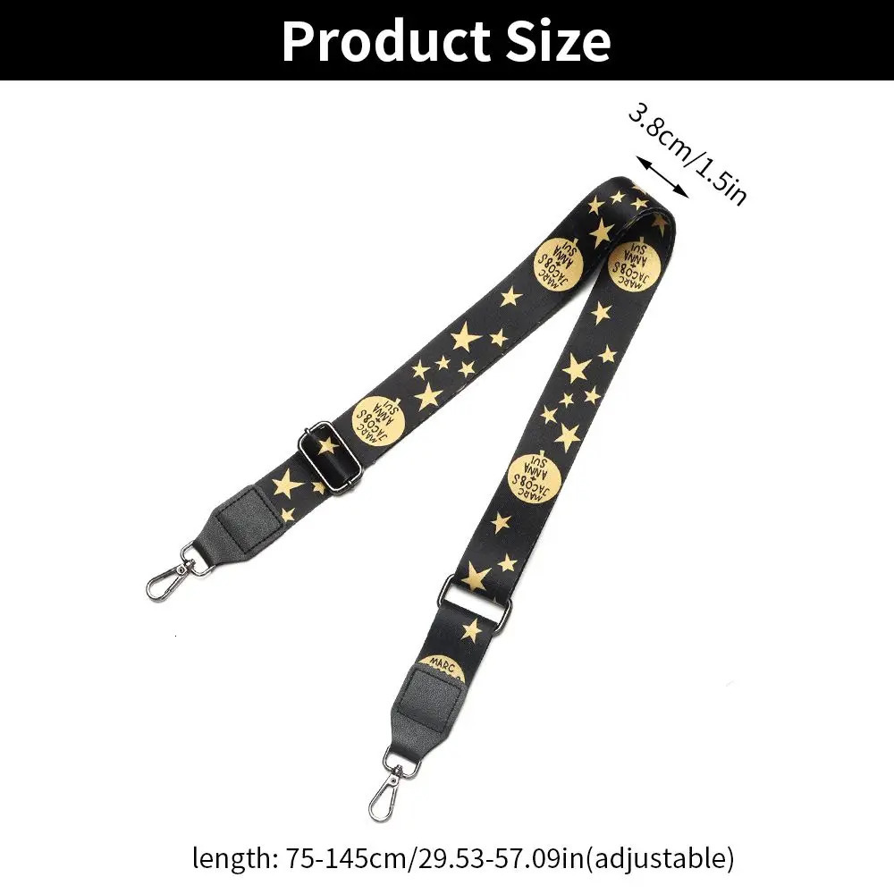 Nylon Bag Strap Woman Colored Straps for Crossbody Messenger Shoulder Accessories Adjustable Embroidered Belts 241017