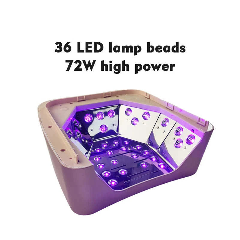 1PCS 2PCS 72W fast drying nail polish lamp 4 timed po dryer automatic induction nail polish lamp is dedicated to ergonomics 241018