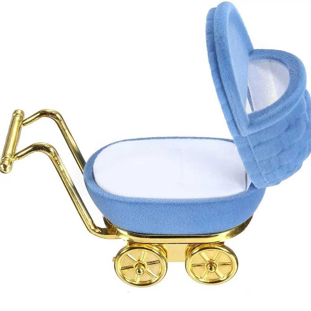 Portable Fashion Necklace Box Storage Box Gift Box Jewelry Display Stand Velvet Handcart Ring Box W241019