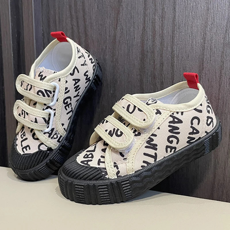 Spring Summer Childrens Canvas Shoes Kids Casual Sports Running Shoe Soft Bottom Nonslip Breathable Toddler Flat Sneakers 241018