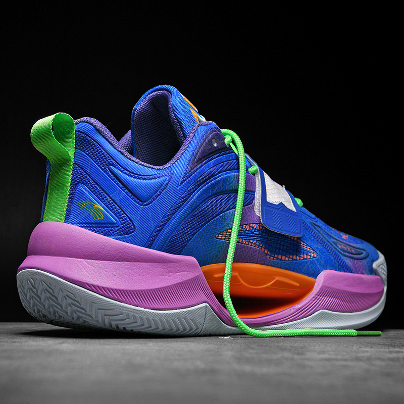 Night light basketball shoes, men's women's boots, MD rubber sole, friction mesh surface, student, youth and children's sports shoes