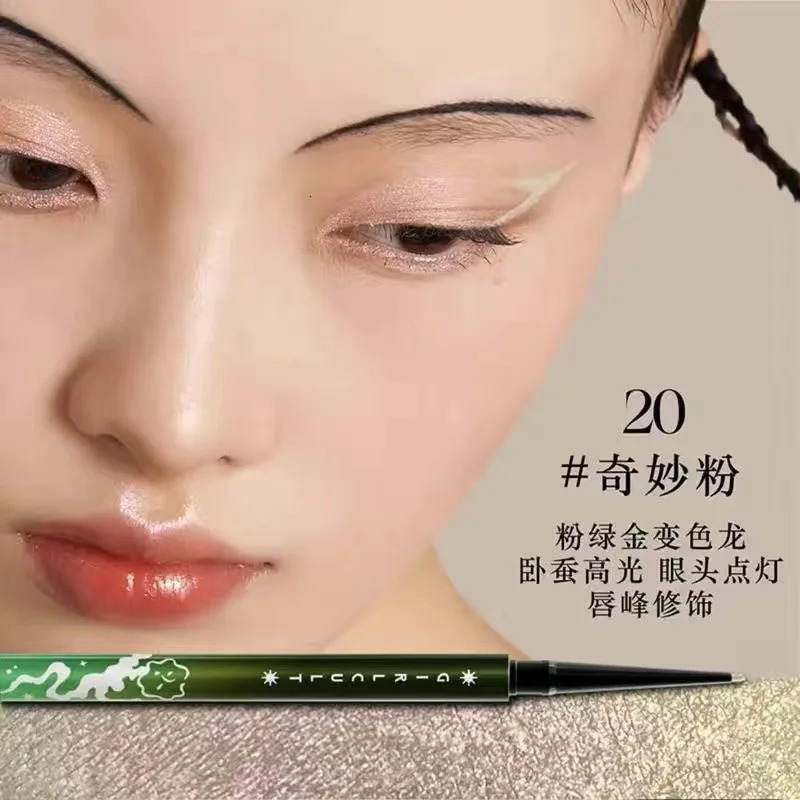 Girls eyeliner gel pen flowing fireflies cause grass green 5 colors 241018