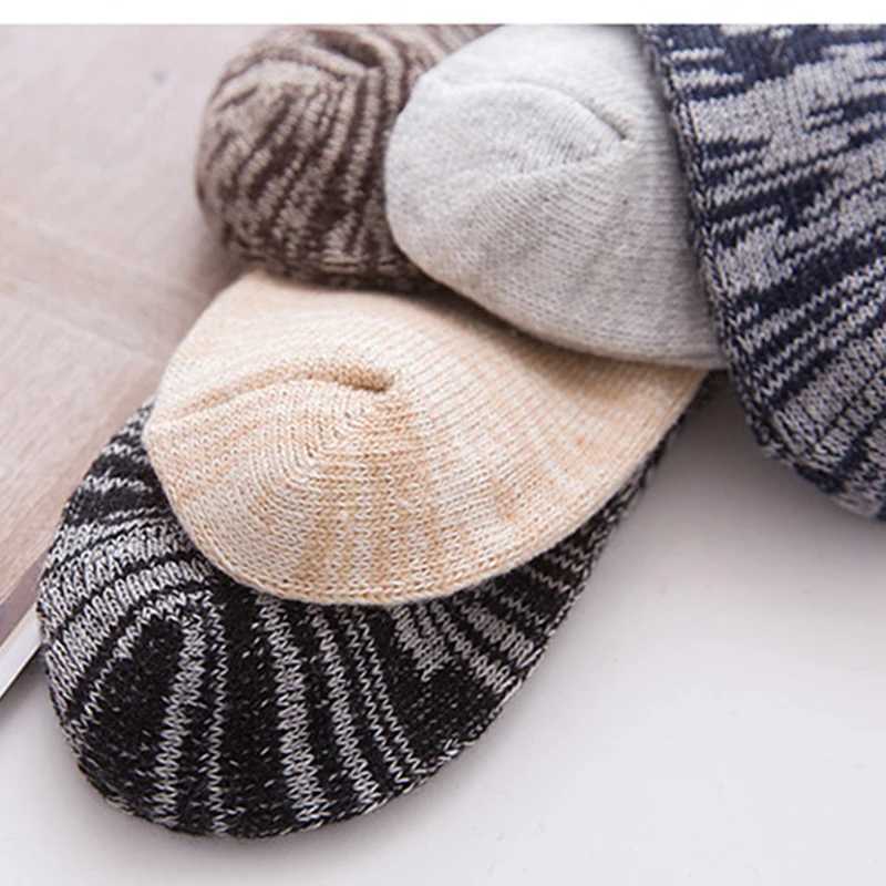 Mens Socks Winter Warm and Thickened Wool Cotton Sock Middle Tube Funny Vintage Breathability Socks for MenXJ241019