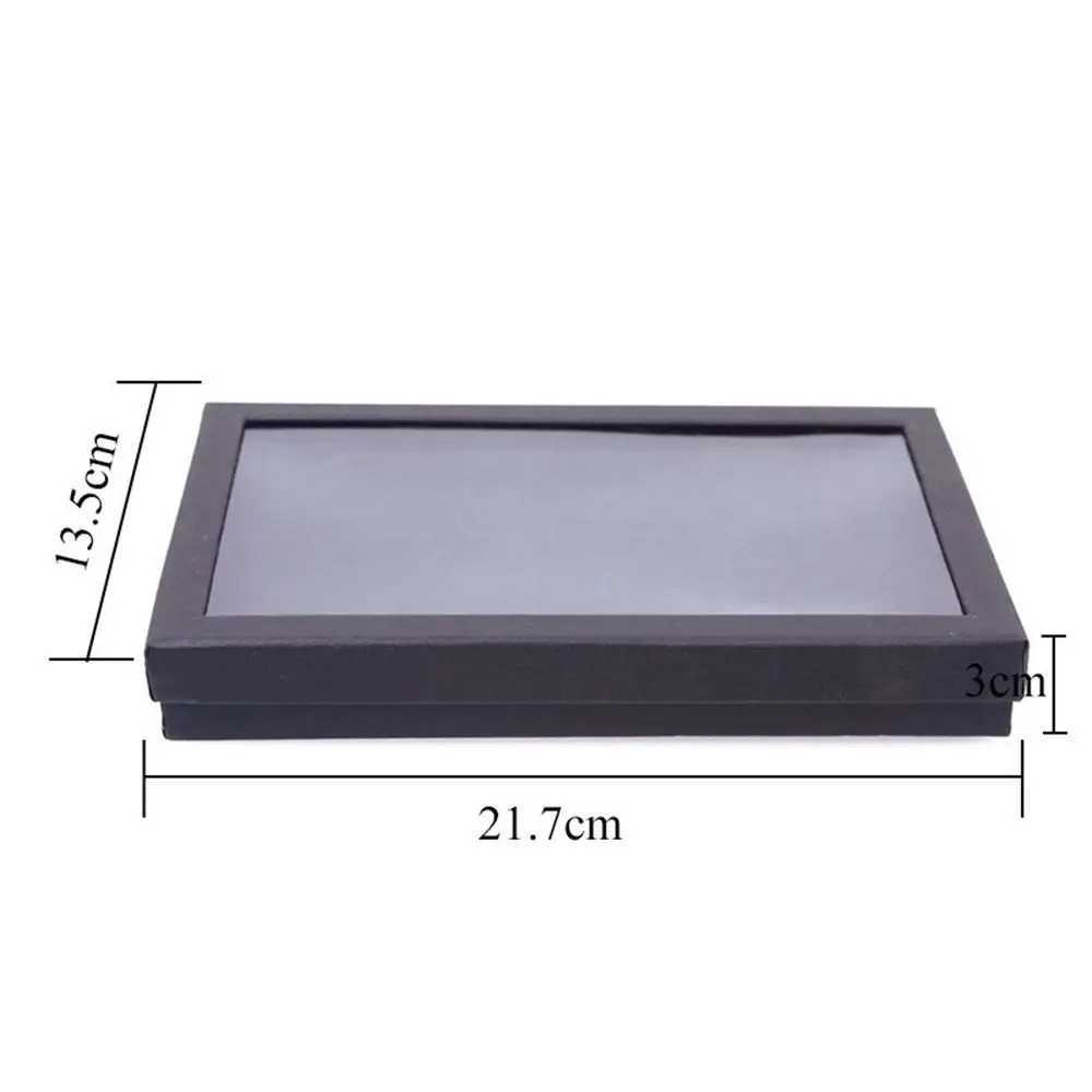 Earrings and Jewelry Display Stand Organizer Practical Display Box Transparent Window PVC 36 Slot Ring Box Tray Storage Box W241019