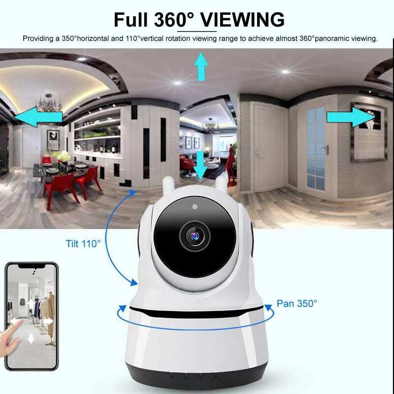 Camera HD 1080P Smart Home WiFi Camera Indoor IP Security Surveillance CCTV 360 PTZ Motion Detection Baby Pet Monitor WiFi Securite Cam Z250210