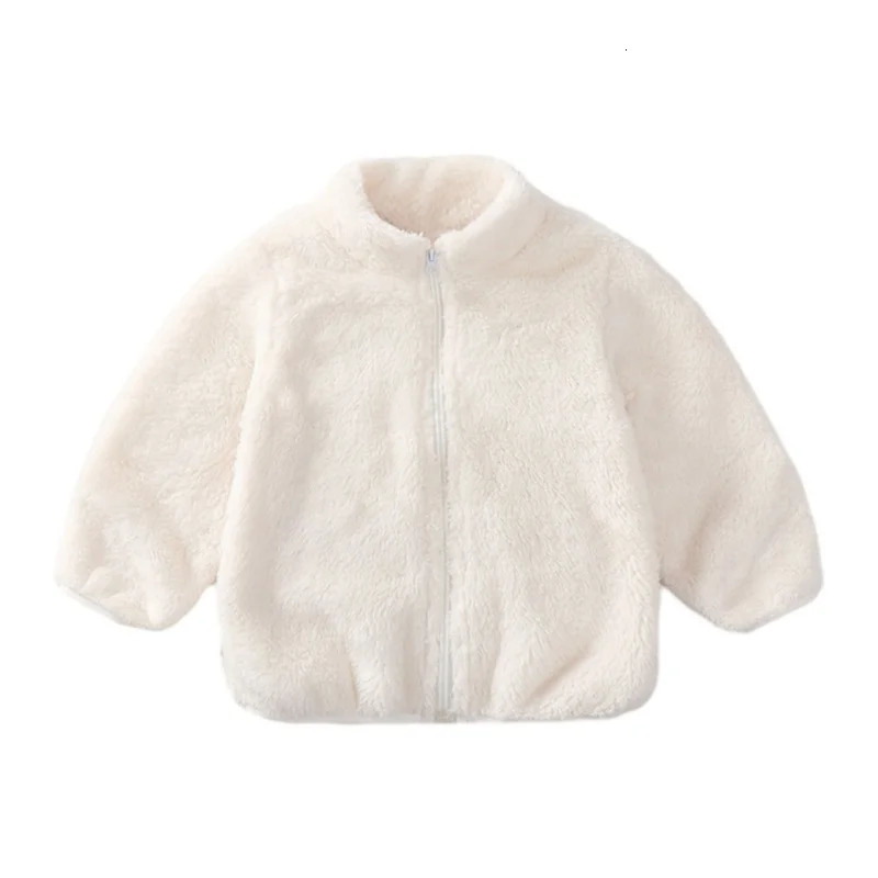 ChildrenS Spring And Winter Plush Coat DoubleSided Cashmere Clothes For Baby Warm Both Men Women 241018