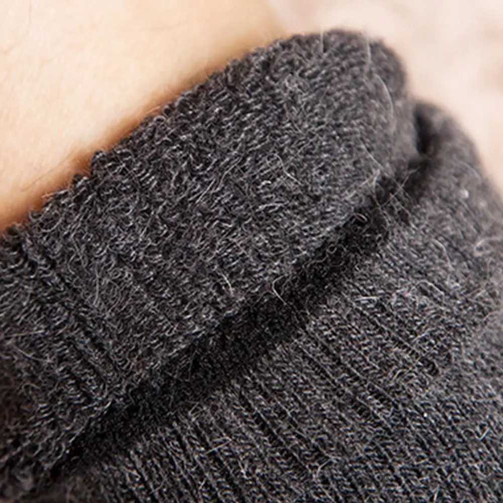 Winter Warm Women Socks Wool Male Men Socks Super Thicker Solid Socks Merino Wool Socks Against Cold Snow Terry SocksXJ241019