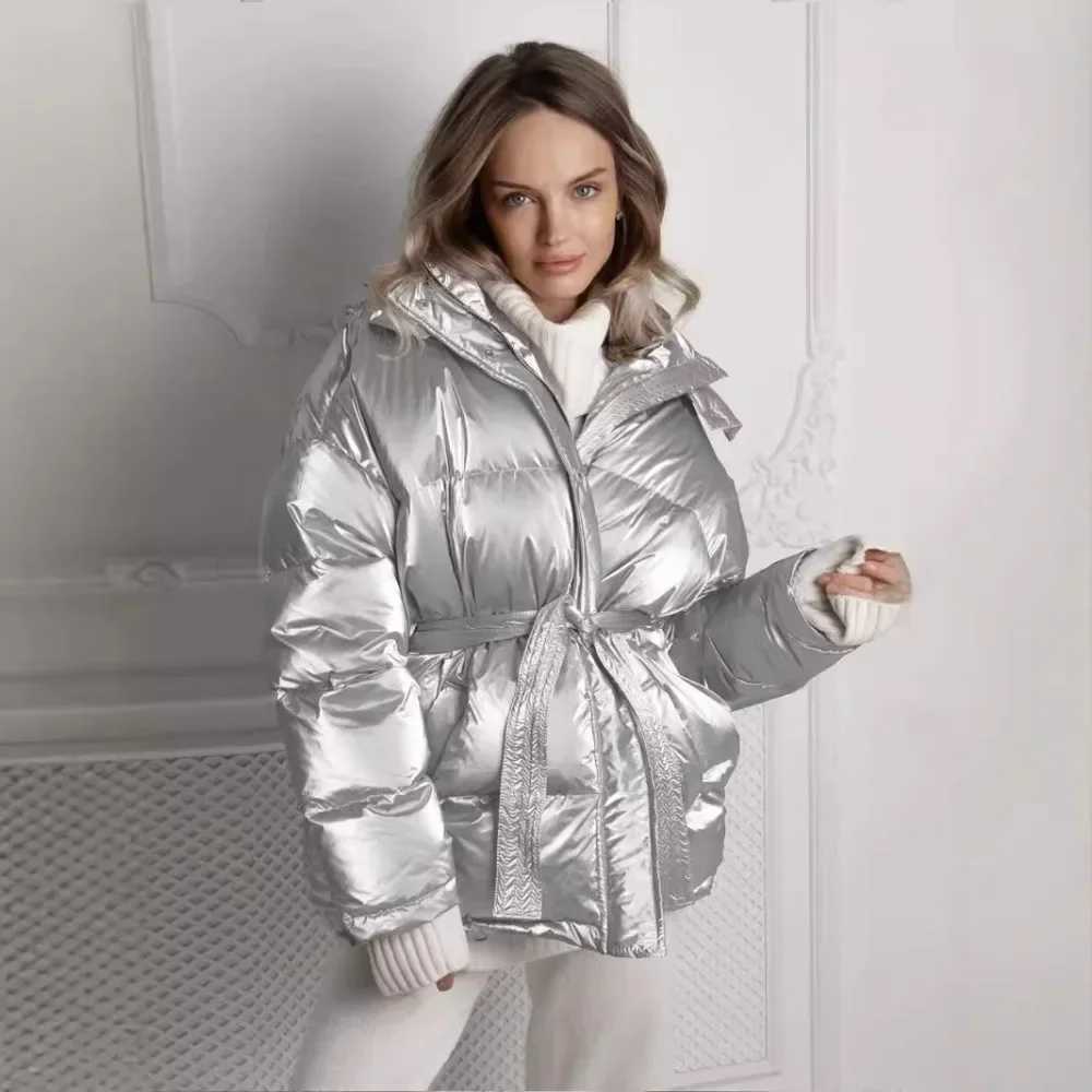 Women's Down Parkas Original Trend Bright Bread Cotton Jacket Autumn/Winter Womens Fashion Personal Strt Y2K Casual Sports Hooded Jacket Y241019Q