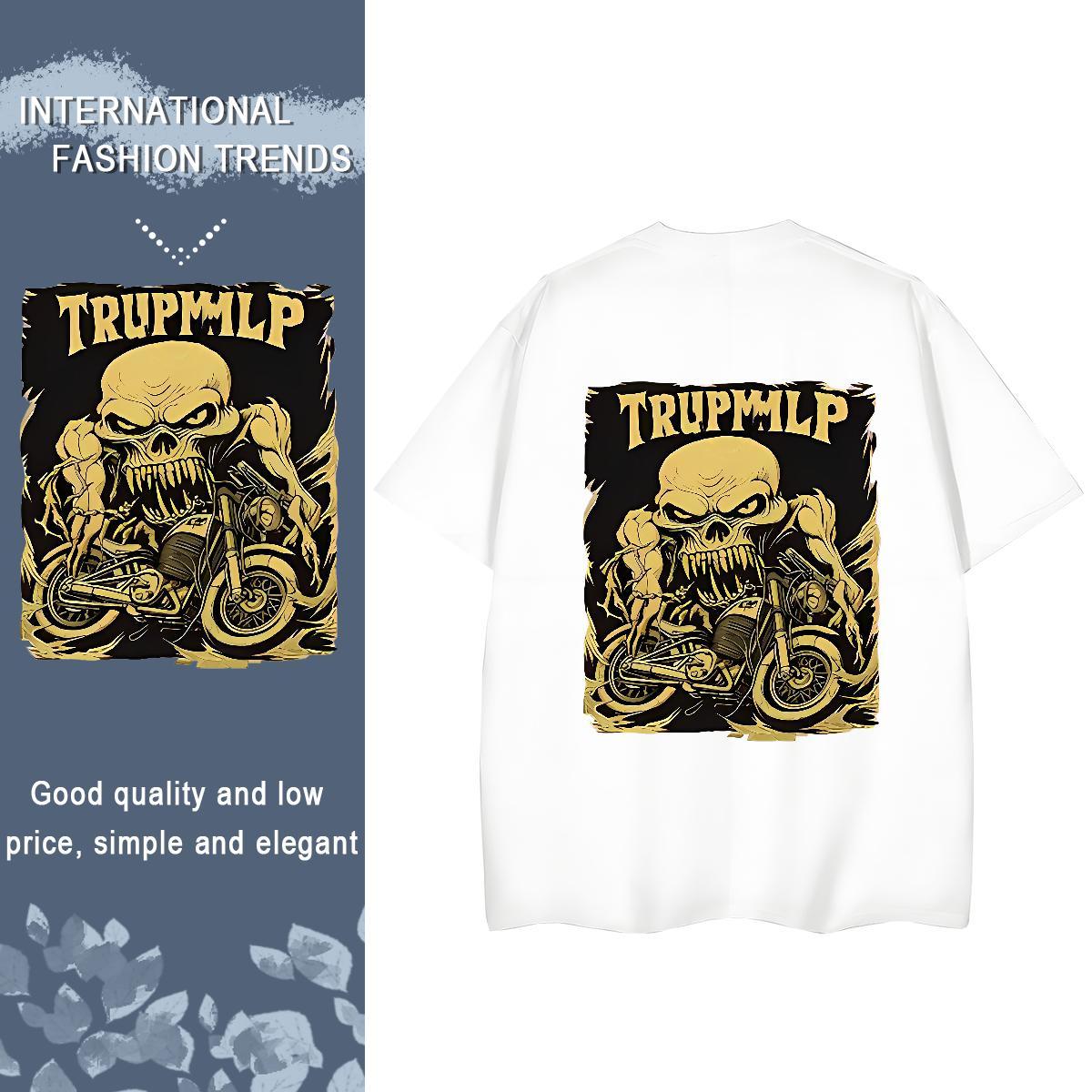 Designer Women T Shirts 230g Pure Cotton O Neck Short Sleeves Casual skull Women Tshirts 5A Anime Clothings