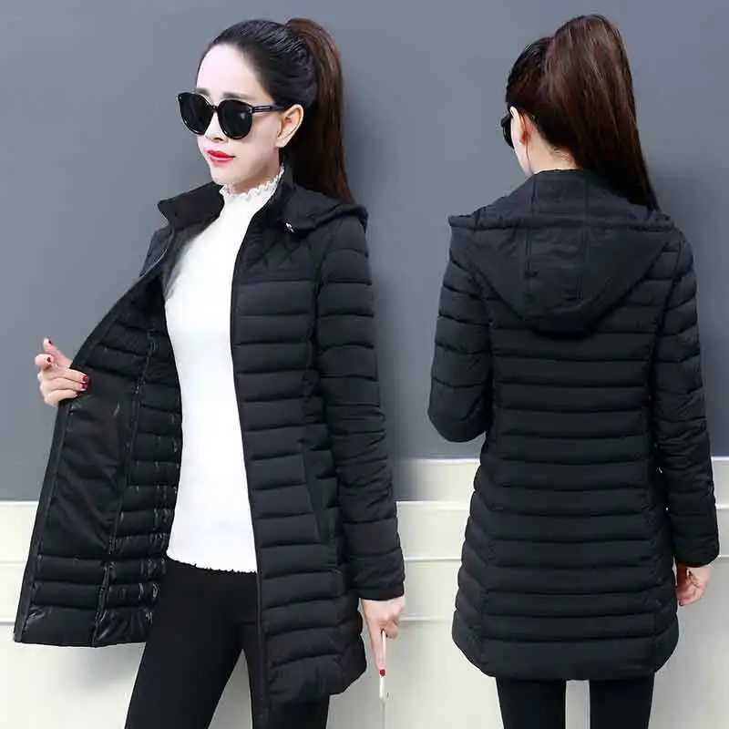 Winter Jacket 2022 Fashion Loose Down Cotton Women Coats Parkas Female Casual Warm Outerwear Hooded Winter Coat Plus Size 6XLX241019