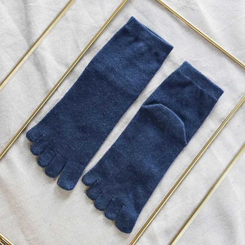 3 Pairs Man Wool Socks with Toes Autumn Winter Thermal Thick Socks Solid Color Wool Soft Warm 5 Finger Socks Casual Male GiftXJ241019