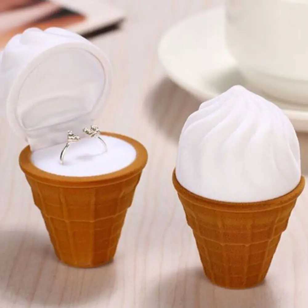 New ice cream wedding ring pendant jewelry earrings display gift display box W241019