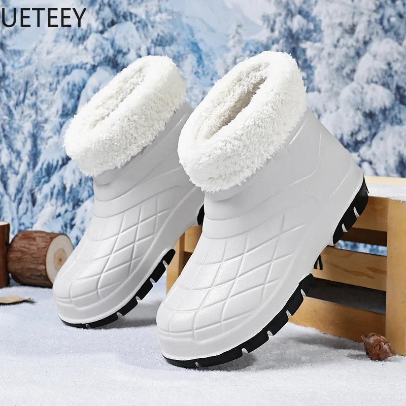 Mens Boots Warm Men Mountain The Rain Boot Couples Shoes Man Shoe Fashionably Simple Relaxed Style Winter UETEE 241010