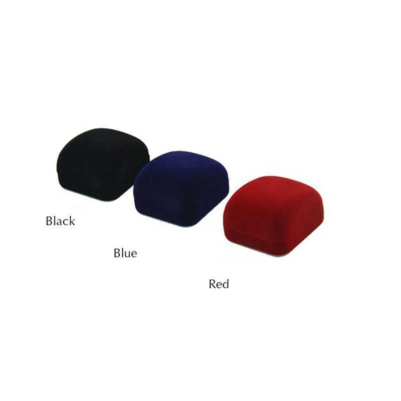 Wholesale engagement ring packaging box velvet Valentines Day gift wedding ring display organizer jewelry stud earrings storage box W241019