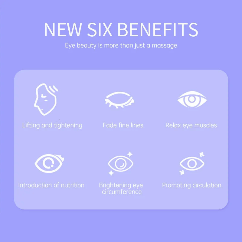 Electric Eye Msassager 3D Beauty Massager for Dark Circles Bagss Relax Strain with 3 Modes 241008