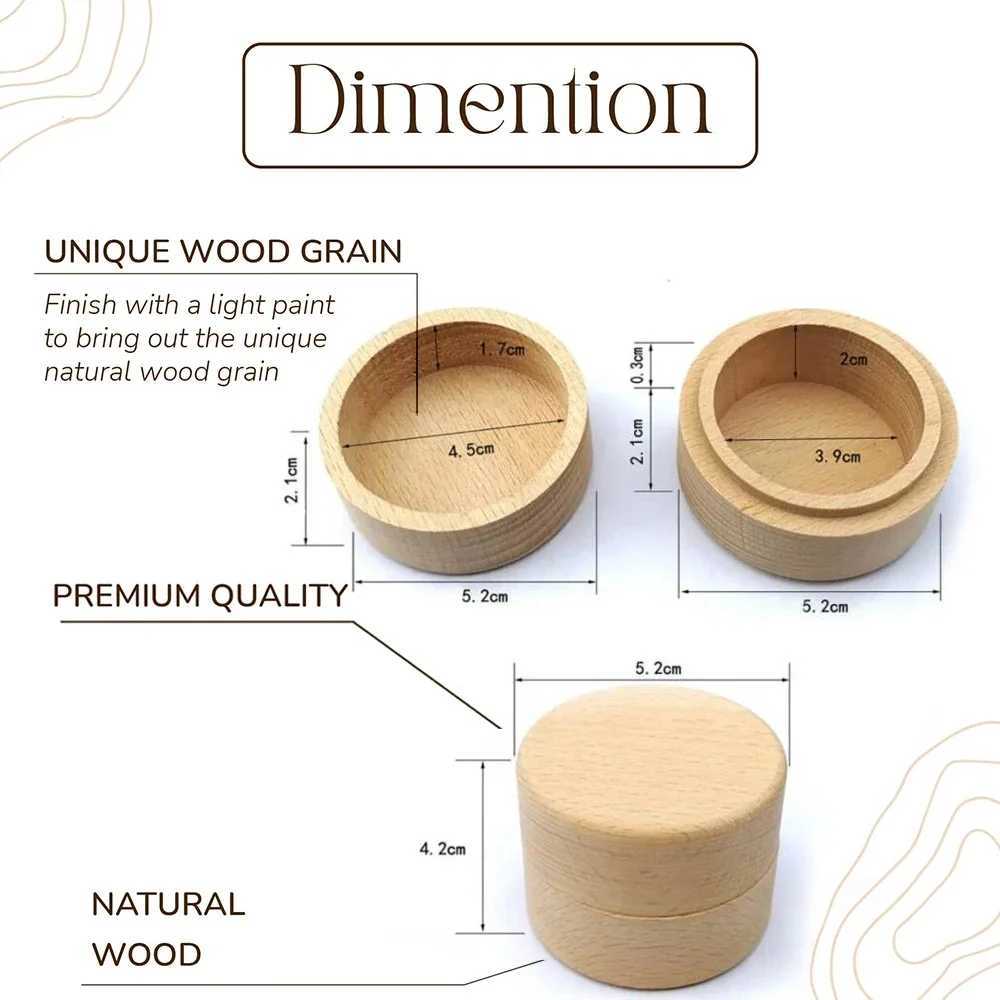Personalized Wedding Ring Box Customized Wooden Ring Box Anniversary Gift Wedding Ring Keepsake Carving Ring Bearing Box W241019