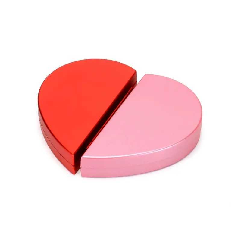 Recommended high-quality jewelry box for couples ring packaging rotating rose ring 3D heart-shaped ring W241019