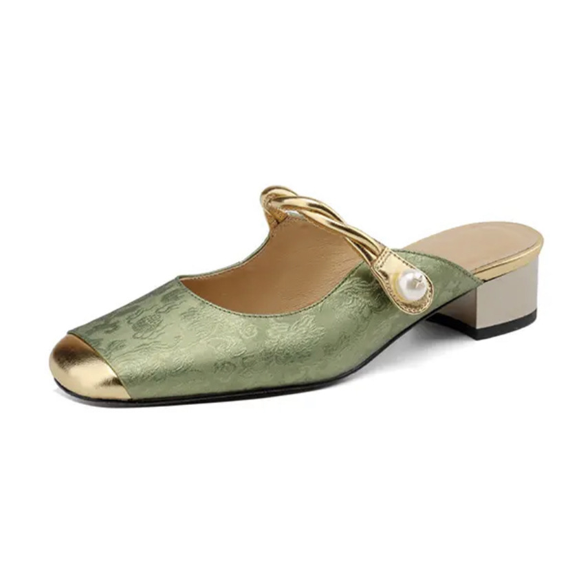 Chinese Style Baotou Sandals Women Exquisite Outerwear Summer New Semi Trailer With Skirt And Single Shoe For Ddmywed ddmythur