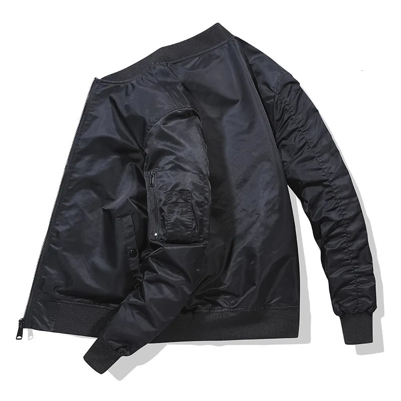 Spring Summer Bomber Jacket Men Solid Color Fashion Baseball Jackets In Outerwears for EUR S2XL 241018