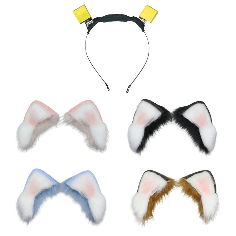 Cosplay headband adult charging electric mobile earmuffs anime adult carnival Y1QD headband 241018