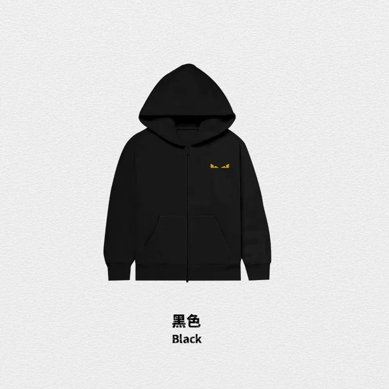 hoodie mens trendy loose zipper jacket and womens couple outfit embroidery 241019