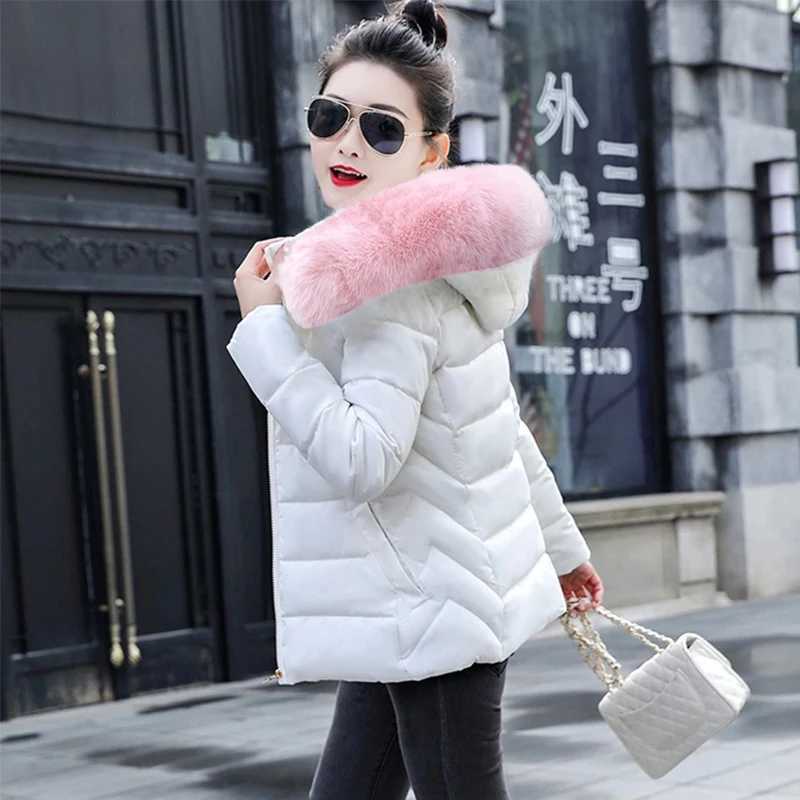Autumn Coat Female Jacket New 2024 Hooded Parka Warm Big Fur Winter Jacket Women Wadded Ladies Plus size 5XL Womens down jacketX241019