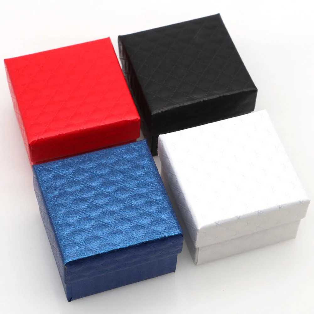 Ring earring pendant jewelry box 5x5x3cm display packaging wedding birthday party gifts organizer box wholesale W241019