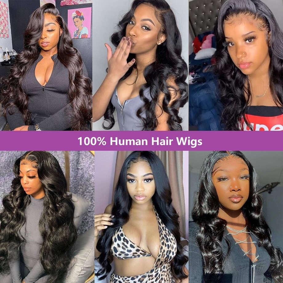 40 Inch Hd 13x6 Body Front 13x4 Loose Wave Lace Frontal Wig Glueless Human Hair Wigs 100%