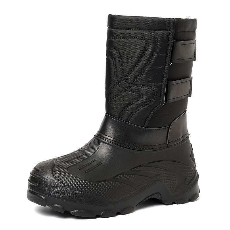 Designer Boot Large Size Cold Resistant Snow Fishing Shoes For Foreign Trade Non Slip Winter Men's Shoes, EVA Waterproof And Plush Thick Inner Li