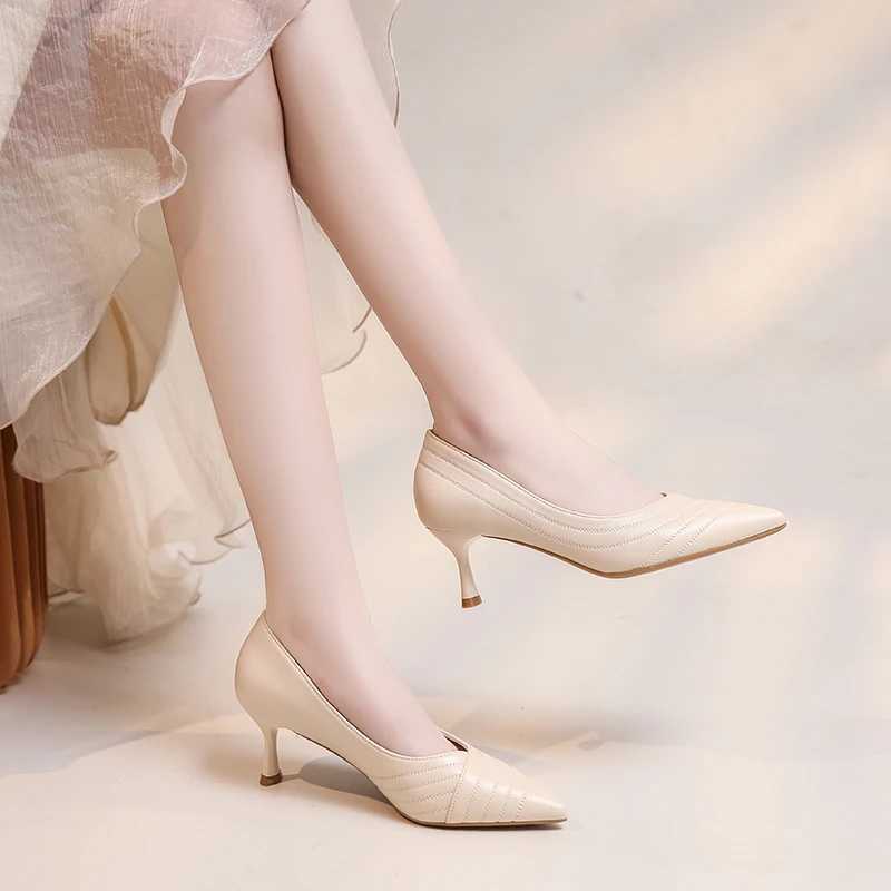 Fashion Shoes Female 2024 Autumn New Womens Pump Comfortable Shallow Office Womens Shoes Sexy Pointed Toe Dress Shoes Zapatos Y241019